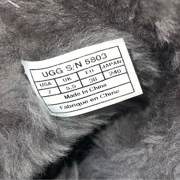 Authentic Ugg Boots Suede Dark Grey Charcoal - Picture 4 of 6